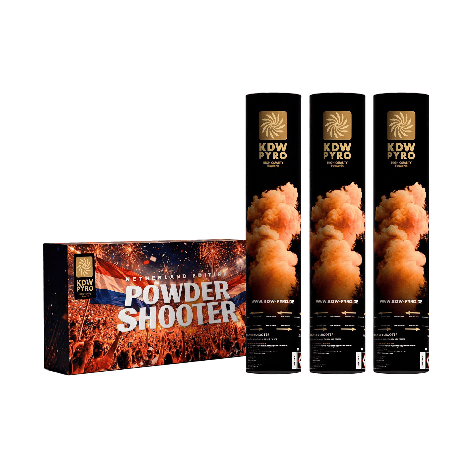 Fußball Powder Shooter Holland Edition – Feuerwerk Orange KDW Pyro